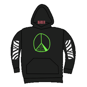 PVT MIDDLE-PEACE X ZEBRA HOODY