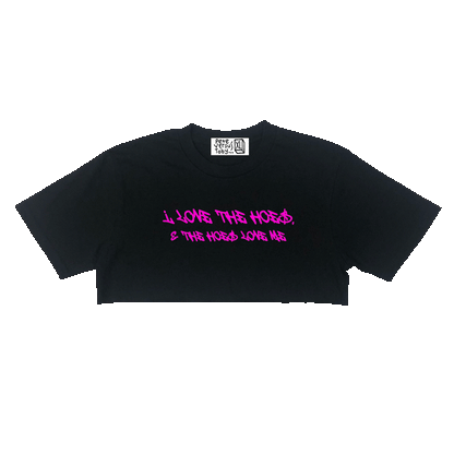 KYRA X PVT The Hoes Love Me Crop-Top