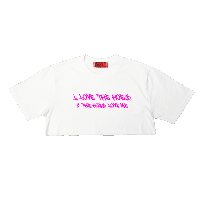 KYRA X PVT The Hoes Love Me Crop-Top